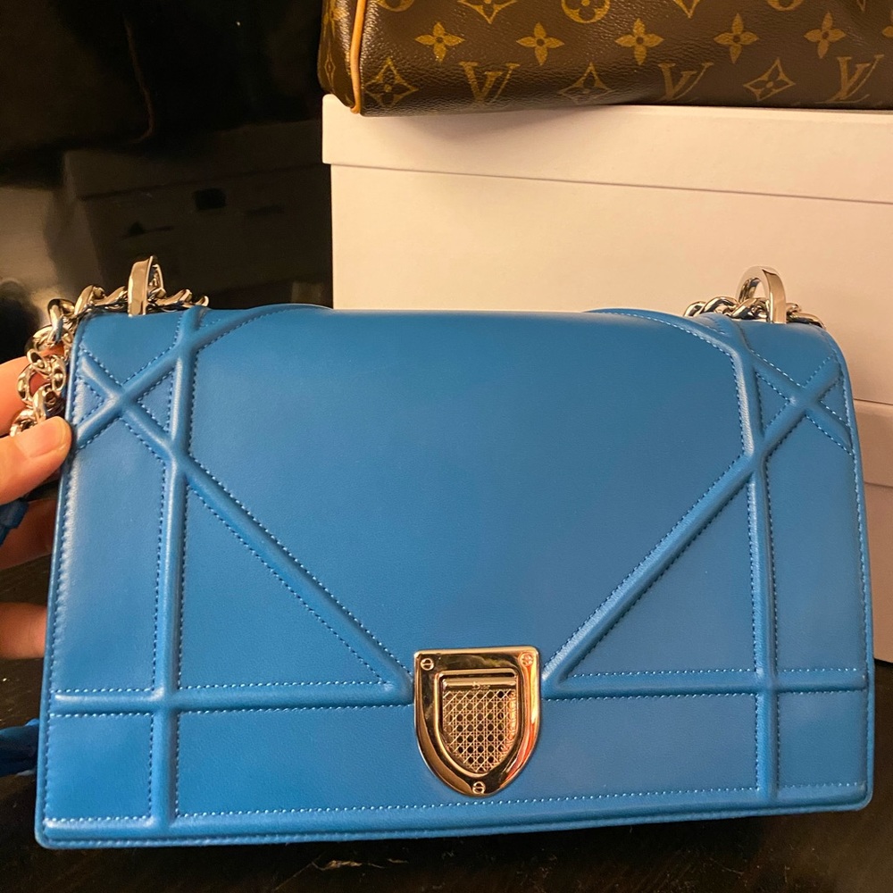 Sky blue Diorama crossbody bag
